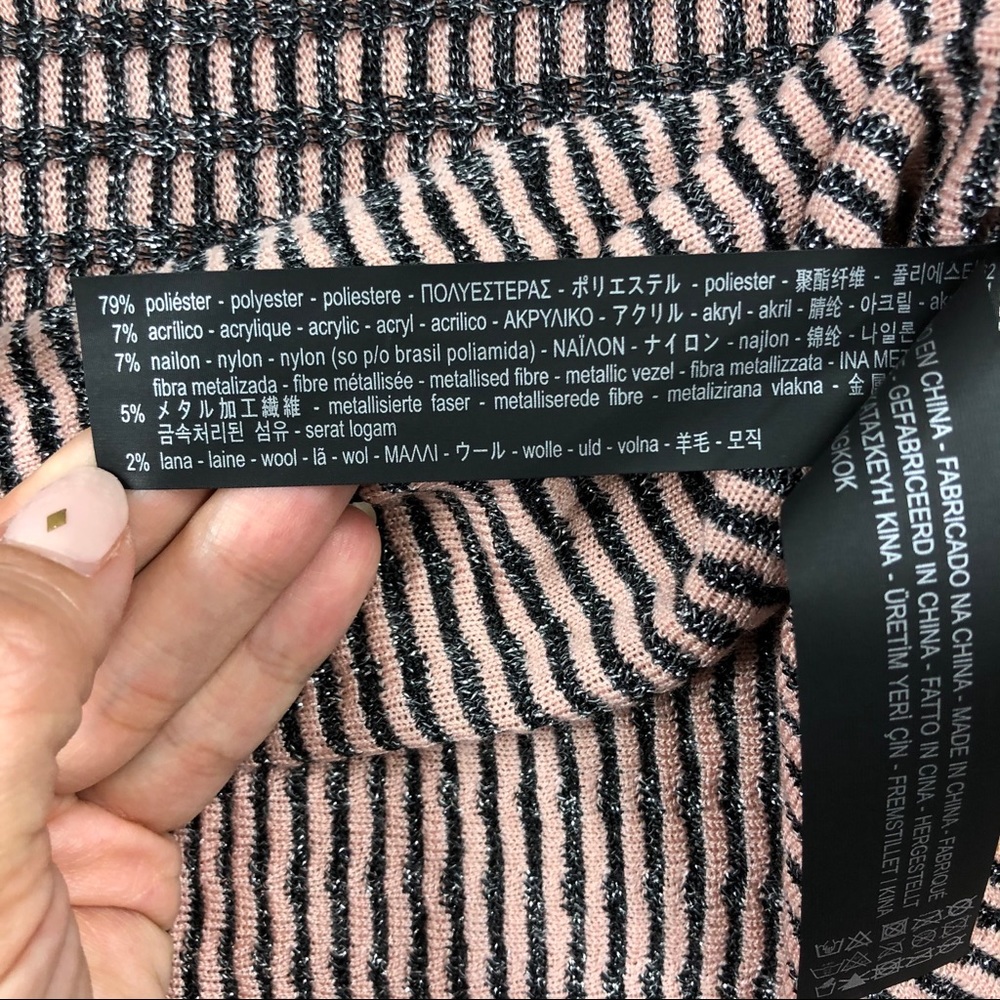 Zara knit metallic threads oversized dress - Picture 4 of 6